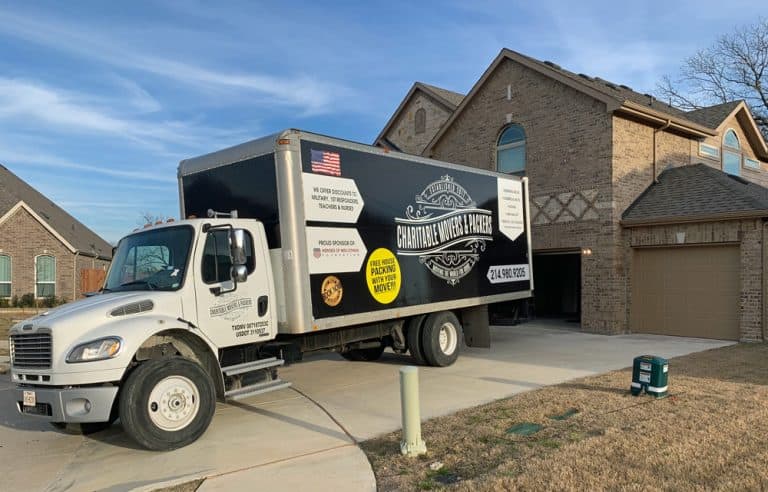 charitable movers and packer van