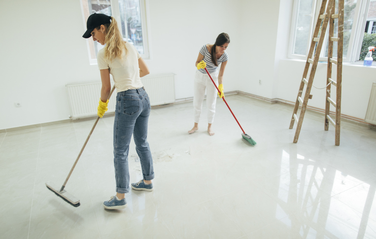 Unpacking with a Move-In Cleaning