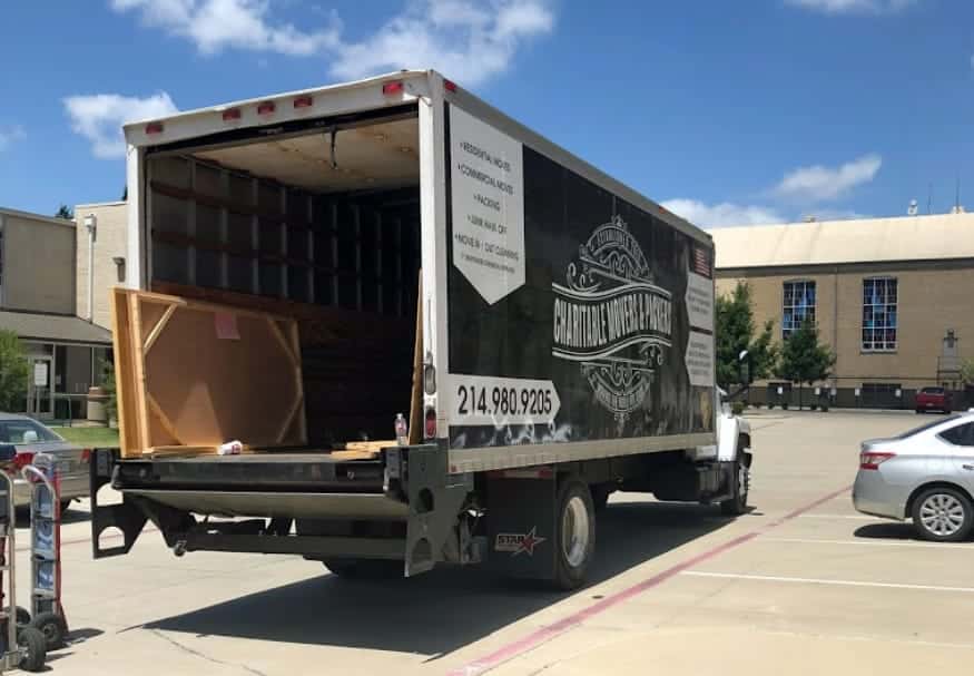 charitable movers and packers van